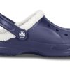 Crocs Classic Clog Crocs Stay Warm Verschleißfeste marineblaue Unisex-Hausschuhe 16244-49U