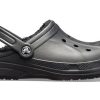 Crocs Classic Clog Crocs Stay Warm Verschleißfeste Sport-Sandalen für Unisex, Schwarz, 16244-060