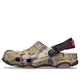 Crocs Classic Clog Desert Camouflage Beach Unisex Schwarz Braun Sandalen 207305-088