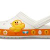 Crocs Classic Clog Line Friends Beach Weiß Gelb Unisex Sandalen «Weiß Gelb» 205791-100