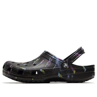 Crocs Classic Clog Lässige, atmungsaktive Strandschuhe Schwarz Unisex 206868-001
