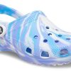 Crocs Classic Clog Marble Beach Sports Unisex Weiß Blau Sandalen «Weiß Blau» 206867-1FK