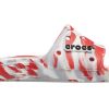 Crocs Classic Clog Marble Beach Unisex Rot Weiß Hausschuhe «Red White» 206879-884