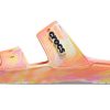 Crocs Classic Clog Marble Beach Unisex Rote Mehrfarbige Hausschuhe «Rot» 207701-83F