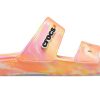 Crocs Classic Clog Marble Beach Unisex Rote Mehrfarbige Hausschuhe «Rot» 207701-83F