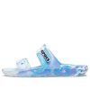 Crocs Classic Clog Marble Beach Unisex Weiß Blau Hausschuhe «Weiß Blau» 207701-1FK