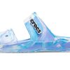 Crocs Classic Clog Marble Beach Unisex Weiß Blau Hausschuhe «Weiß Blau» 207701-1FK