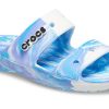Crocs Classic Clog Marble Beach Unisex Weiß Blau Hausschuhe «Weiß Blau» 207701-1FK