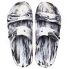 Crocs Classic Clog Marble Strandsport-Hausschuhe Unisex Weiß Schwarz 207701-103