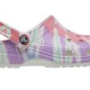 Crocs Classic Clog Pattern Crocs Flat Heel Sports Bunte blaue Sandalen 205453-6SN