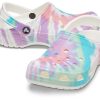 Crocs Classic Clog Pattern Crocs Flat Heel Sports Bunte blaue Sandalen 205453-6SN
