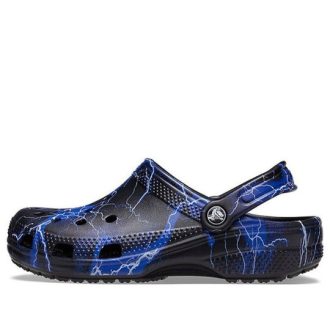 Crocs Classic Clog Pattern Schwarze Sandalen 206565-066