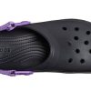Crocs Classic Clog Schwarz Lila Sandalen «Schwarz Lila» 206340-09V