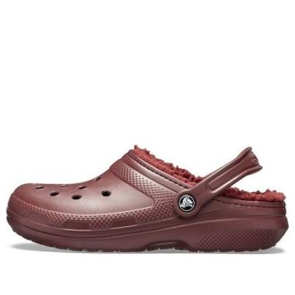 Crocs Classic Clog Sports Unisex-Sandalen in Weinrot, 203591-60U