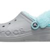 Crocs Classic Clog Stay Warm Fleece Lined Schuh Unisex Grau Blau 206633-0IG