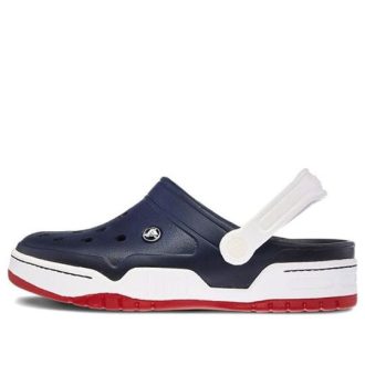 Crocs Classic Clog Strandschuh Blau Weiß 14300-462