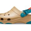 Crocs Classic Clog Strandschuh Braun Gelb Unisex «Braun Gelb» 206340-265