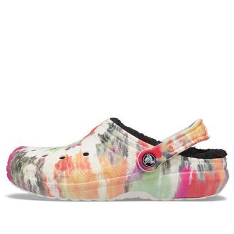Crocs Classic Clog Tie Dye Schuh Mehrfarbig Schwarz 206341-0C4