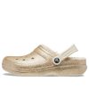 Crocs Classic Clogs mit Glitzerfutter «Gold» 504271