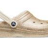 Crocs Classic Clogs mit Glitzerfutter «Gold» 504271