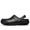 Crocs Classic Clogs mit Glitzerfutter «Schwarz» 205842001