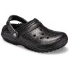 Crocs Classic Clogs mit Glitzerfutter «Schwarz» 205842001