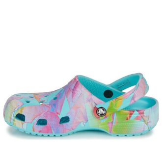 Crocs Classic Clogs mit Palmendruck «Neptune Multi» 208587-4NQ