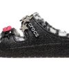 Crocs Classic Cozzzy Disco Glitter Sandalen «Schwarz» 208074-0C4
