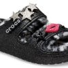 Crocs Classic Cozzzy Disco Glitter Sandalen «Schwarz» 208074-0C4
