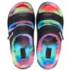 Crocs Classic Cozzzy Spray Dye Sandalen «Schwarz Multi» 208046-0C4