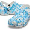 Crocs Classic Duke Print Clogs «Blau Weiß» 210003-4OX