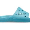 Crocs Classic Flache Sandalen Unisex Denim Blau 206121-4ST