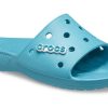 Crocs Classic Flache Sandalen Unisex Denim Blau 206121-4ST
