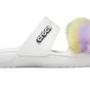 Crocs Classic Fur Sure 2 Riemen Sandalen «Weiß» 207405-100