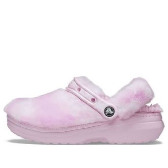 Crocs Classic Fur Sure Clogs Ballerina «Pink Weiß» 207303-6SU