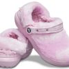 Crocs Classic Fur Sure Clogs Ballerina «Pink Weiß» 207303-6SU