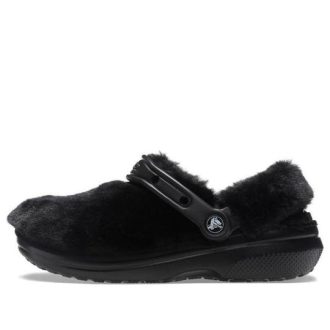 Crocs Classic Fur Sure Slip-On Clogs «Schwarz» 207303-001
