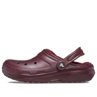 Crocs Classic Gefütterte Clogs «Dunkle Kirsche» 203591-6WD