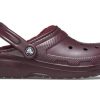 Crocs Classic Gefütterte Clogs «Dunkle Kirsche» 203591-6WD
