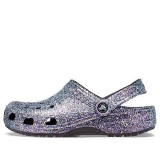 Crocs Classic Glitter Clogs «Silber Multi» 205942-0C4