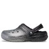Crocs Classic Glitter Lined Clogs «Schwarz Silber» 205842-067