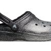 Crocs Classic Glitter Lined Clogs «Schwarz Silber» 205842-067
