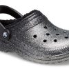 Crocs Classic Glitter Lined Clogs «Schwarz Silber» 205842-067