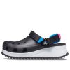 Crocs Classic Hiker Clog Sports Schwarz Blau Rot Sandalen «Black Blue Red» 206772-001