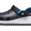 Crocs Classic Hiker Clog Sports Schwarz Blau Rot Sandalen «Black Blue Red» 206772-001