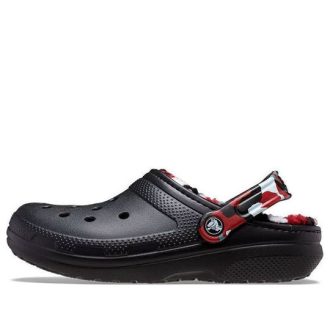 Crocs Classic Lined Camo Clog «Schwarz & Rot» 208047-063