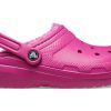 Crocs Classic Lined Clog Sports Unisex Lila Rot Sandalen 203591-6SV