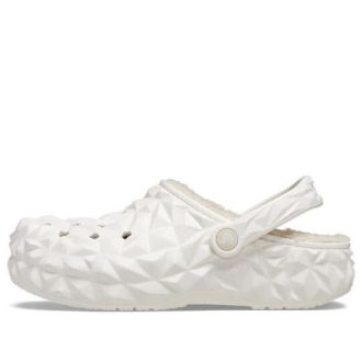 Crocs Classic Lined Geometric Clogs «Weiß» 210069-100