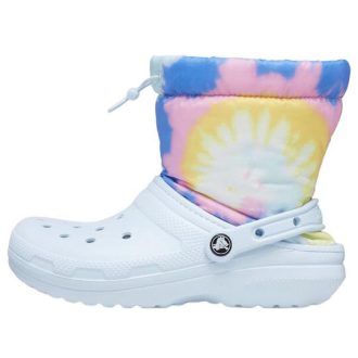 Crocs Classic Lined Neo Puff Boots «Tie Dye Mineral Blue» 207328-002