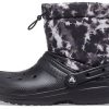 Crocs Classic Lined Neo Puff Tie Dye Stiefel «Schwarz Weiß» 207328-001